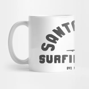 841 Santa Cruz Surfing Club B&W Mug